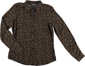 Blouse met lange mouw Geisha Bruin dessin maat S