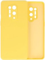 Hoesje Geschikt voor de OnePlus 8 Pro - Fashion Color Backcover Telefoonhoesje - Geel