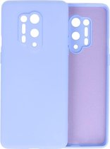 OnePlus 8 Pro Hoesje Fashion Color Backcover Telefoonhoesje Paars