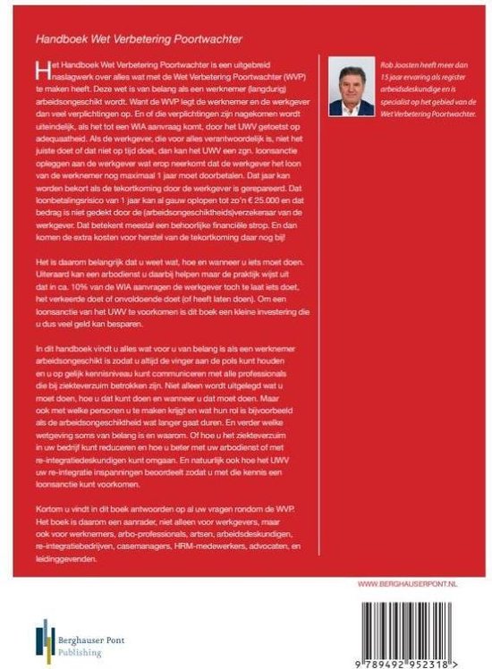 Handboek wet verbetering Poortwachter