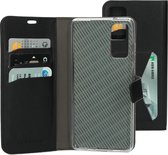 Mobiparts hoesje geschikt voor Samsung Galaxy S20 FE - Wallet/Boekhoesje - Eco Leer - Magneet Sluiting - Opberg vakken - Zwart