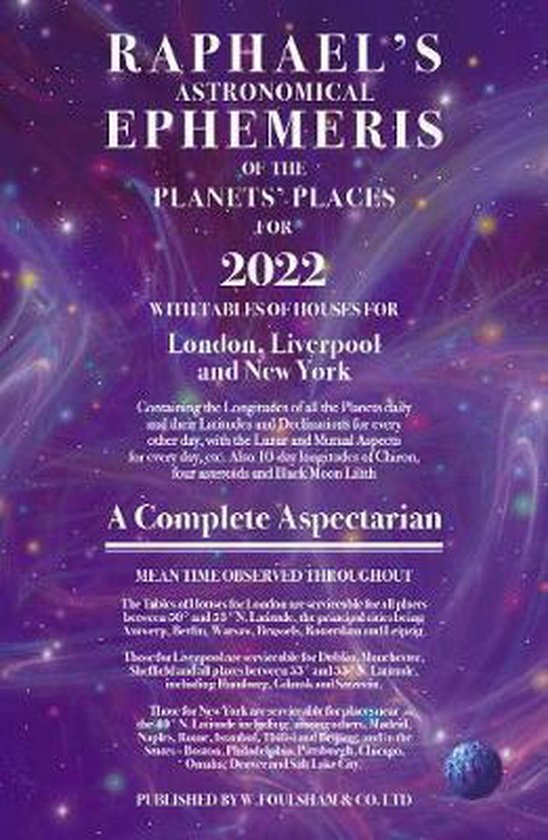 Raphael's Ephemeris 2022, Edwin Raphael 9780572048143 Boeken