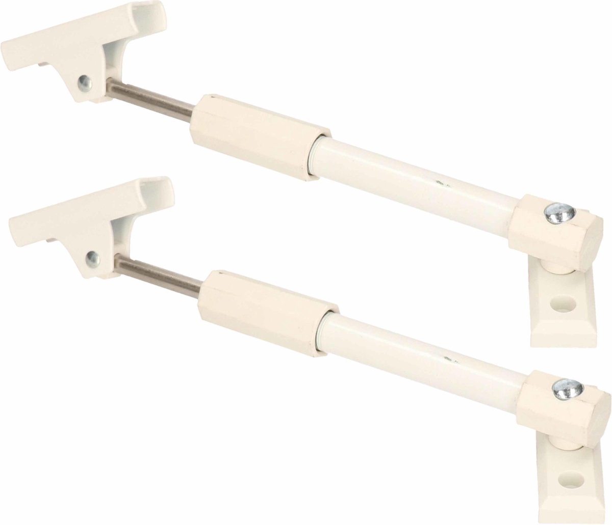 4x Raamuitzetters / tele-uitzetters wit telescopisch - 20 cm - Raambeslag - Teleraamuitzetters