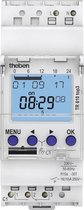 Theben 6100130 TR610 top3 Digitale 1-kanaals timer met app-programmering, perfect voor LED's, timers, digitale tijdschakelaar, met weekprogramma, digitale schakelklok, DIN-rail, 1-kanaals