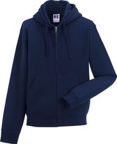 Russell Heren Authentieke Sweatshirt met volledige ritssluiting / Hoodie (Franse marine)