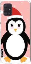 Casetastic Samsung Galaxy A51 (2020) Hoesje - Softcover Hoesje met Design - Pinguin Print