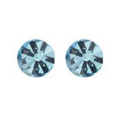 Biba Oorbellen met Swarovski Steentje Aquamarine