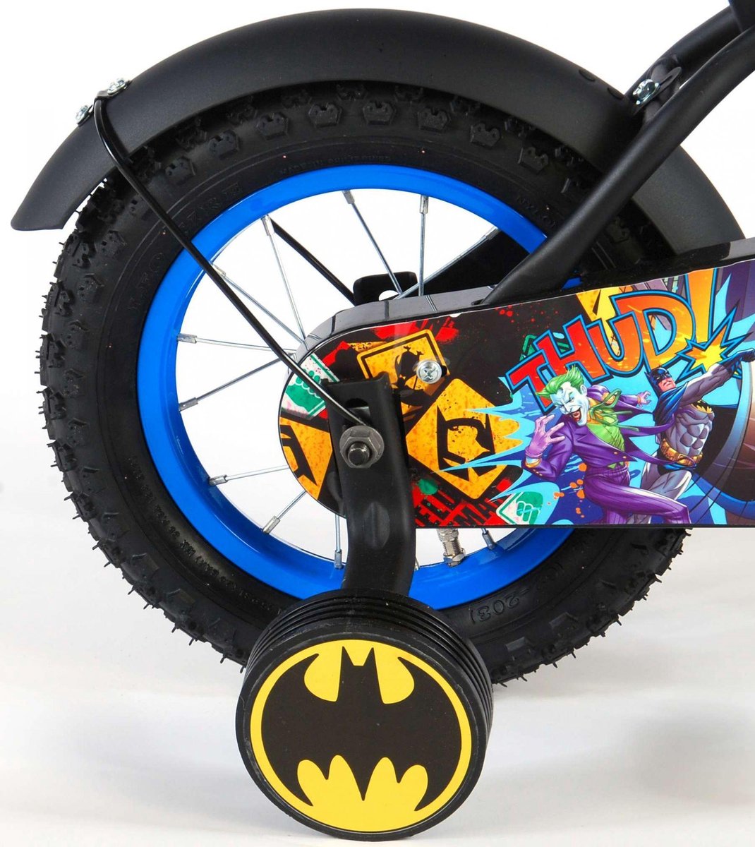 Batman Kinderfiets 12" Zwart/geel