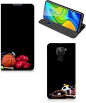 Bookcover Ontwerpen Xiaomi Redmi Note 9 Smart Cover Voetbal, Tennis, Boxing…