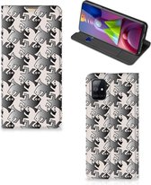Smartphone Hoesje Geschikt voor Samsung Galaxy M51 Book Wallet Case Salamander Grey