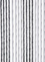 Vliegengordijn-deurgordijn- Victoria  90x220 cm grijs/wit duo