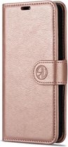 Samsung Galaxy A42 Wallet case/ book case Portemonnee kaarthouder/ magneetflipje hoesje kleur Rosé goud