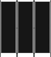 vidaXL Kamerscherm met 3 panelen 150x180 cm zwart