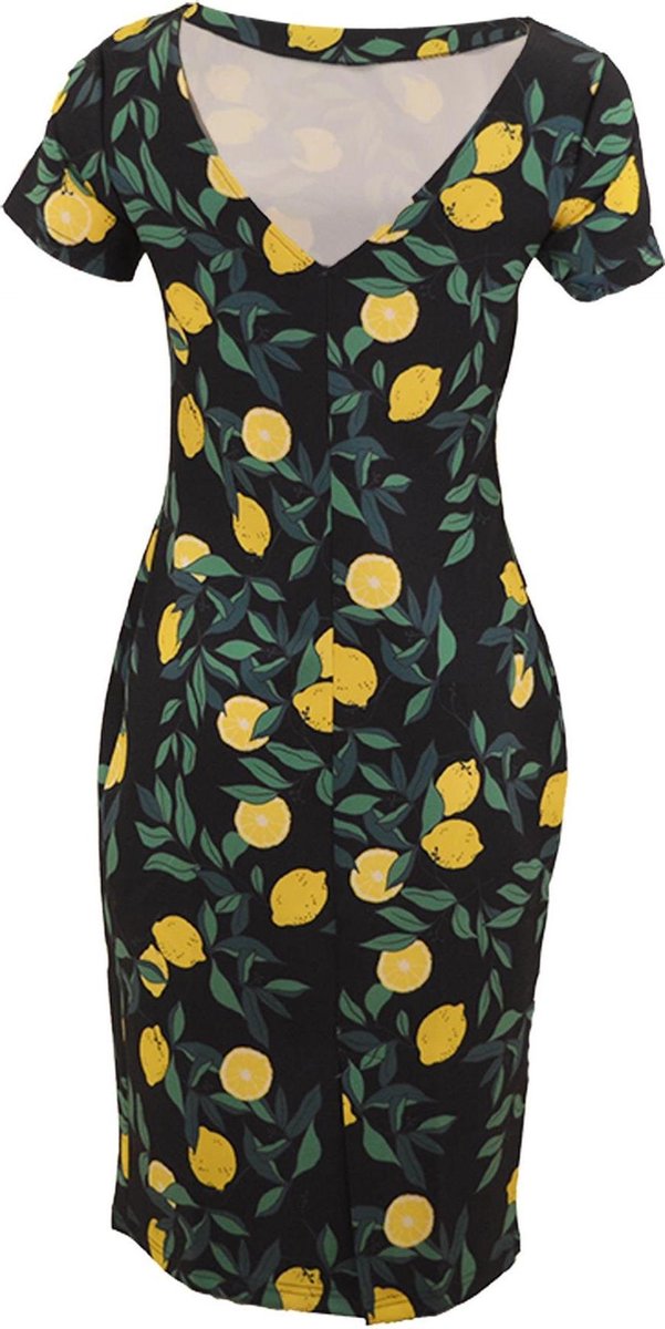 SRNDPTY Jurk Kensi Lemon navy bol