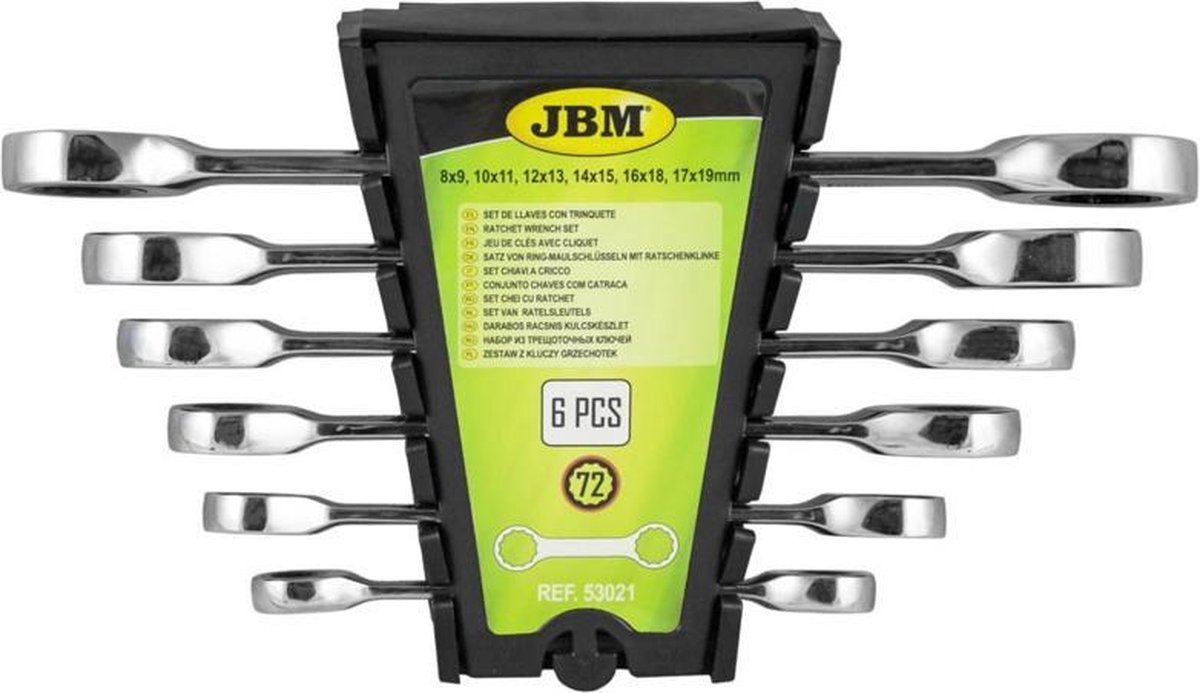 JBM Tools | Ring/Ratelsleutel set - 6 Delig |
