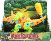 Dinoworld Speelfiguur Diy Dino Jongens 20 Cm Oranje/groen