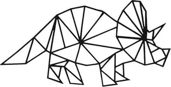 FBRK. Geometrische Triceratops L - Wood