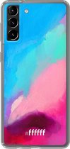 6F hoesje - geschikt voor Samsung Galaxy S21 Plus -  Transparant TPU Case - Abstract Hues #ffffff