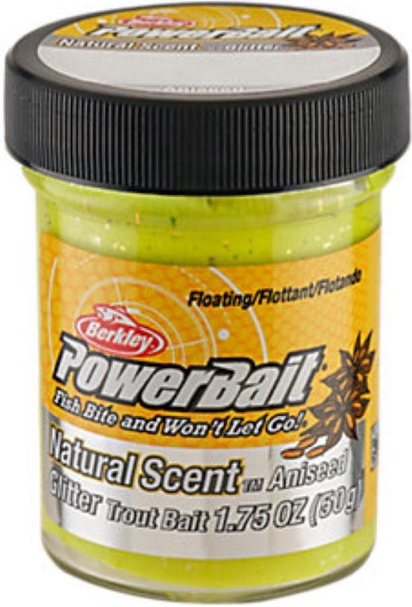 Berkley PowerBait - Glitter Trout Bait Anijs - Sunshine Yellow - Geel