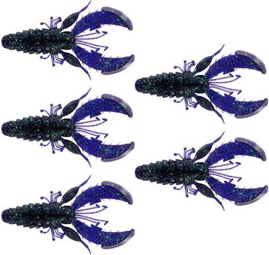 Westin CreCraw Creaturebait - Junebug - 8.5cm - 7g - 5 Stuks - Paars van Westin — afbeelding 2