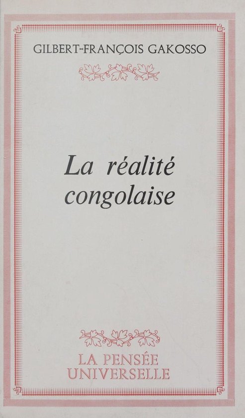 La réalité congolaise - cover