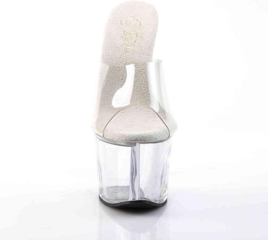 Pleaser Talons hauts -37 Chaussures- SKY-301 US 7 Blanc / Argenté