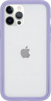 Apple iPhone 12 Pro Max Hoesje - Rhinoshield - CrashGuard NX Serie - Hard Kunststof Bumper - Lavender - Hoesje Geschikt Voor Apple iPhone 12 Pro Max