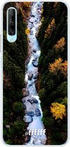 6F hoesje - geschikt voor Honor 9X Pro -  Transparant TPU Case - Forest River #ffffff