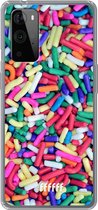 6F hoesje - geschikt voor OnePlus 9 Pro -  Transparant TPU Case - Sprinkles #ffffff