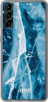 6F hoesje - geschikt voor Samsung Galaxy S21 Plus -  Transparant TPU Case - Cracked Ice #ffffff