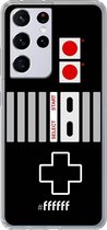 6F hoesje - geschikt voor Samsung Galaxy S21 Ultra -  Transparant TPU Case - NES Controller #ffffff