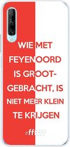 6F hoesje - geschikt voor Honor 9X Pro -  Transparant TPU Case - Feyenoord - Grootgebracht #ffffff