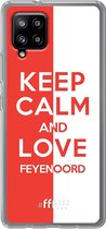 6F hoesje - geschikt voor Samsung Galaxy A42 -  Transparant TPU Case - Feyenoord - Keep calm #ffffff