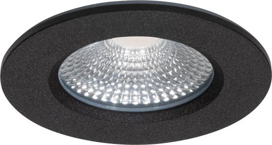 Ledmatters - Inbouwspot Zwart - Dimbaar - 5 watt - 450 Lumen - 3000 Kelvin - Wit licht - IP65 Badkamerverlichting