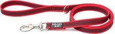 Julius-k9 super-grip leiband Rood/grijs 1,2m