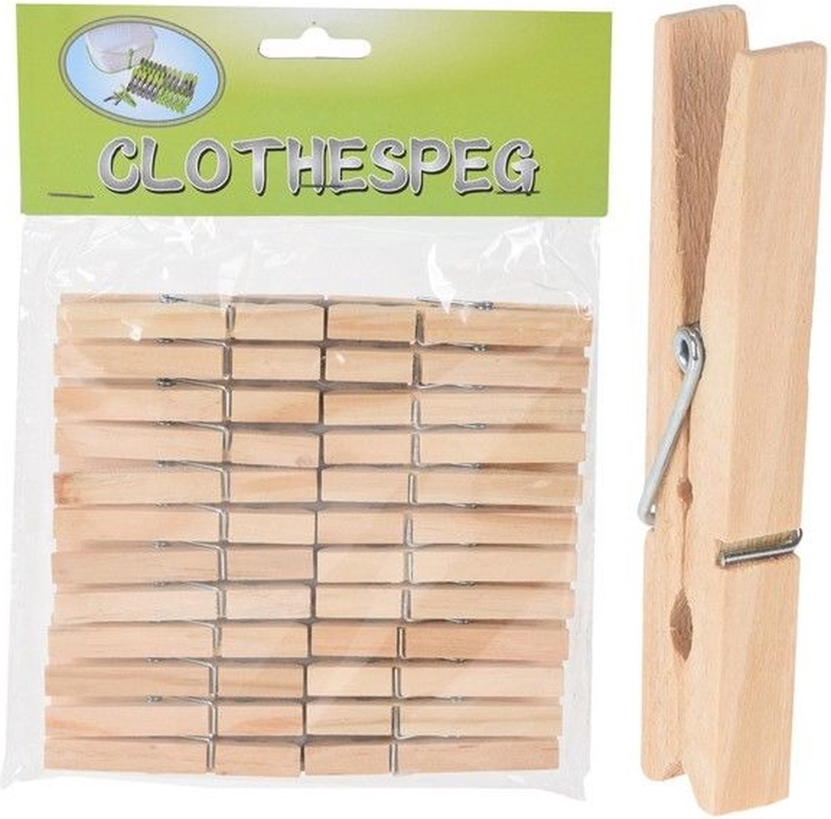 Houten Wasknijpers 24 stuks - wasknijper - hout -houten wasknijpers