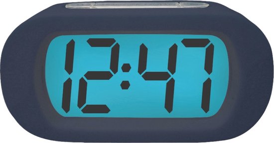 Balance Time LCD - Wekker - Rubber - Kobalt Blauw | bol.com