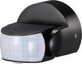 Bewegingssensor - Viron Haplon - Opbouw Rond - Mat Zwart - Kunststof - 180° - BES LED