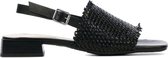 Mace Vrouwen Leren    Sandalen / Damesschoenen M1075 - Zwart - Maat 40