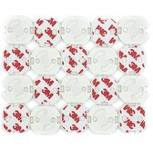 Stopcontact beveiliging 20 stuks + stickervel - zelfklevende stopcontact beveiligers 20 stuks - stopcontact beschermers 20 stuks - zelfklevende stopcontact beveiligers 20 stuks - bescherming 
