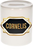 Cornelis naam cadeau spaarpot met gouden embleem - kado verjaardag/ vaderdag/ pensioen/ geslaagd/ bedankt