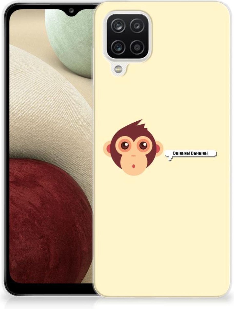 Samsung Galaxy A12 Telefoonhoesje met Naam Monkey