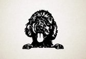 Wanddecoratie - Hond - Labradoodle 2 - L - 75x78cm - Zwart - muurdecoratie - Line Art