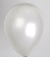 Ballon metallic zilver ø 30 cm 100 stuks - .