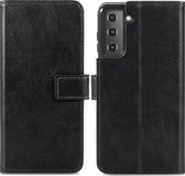 iMoshion Hoesje Geschikt voor Samsung Galaxy S21 Plus Hoesje Met Pasjeshouder - iMoshion Luxe Bookcase - Zwart
