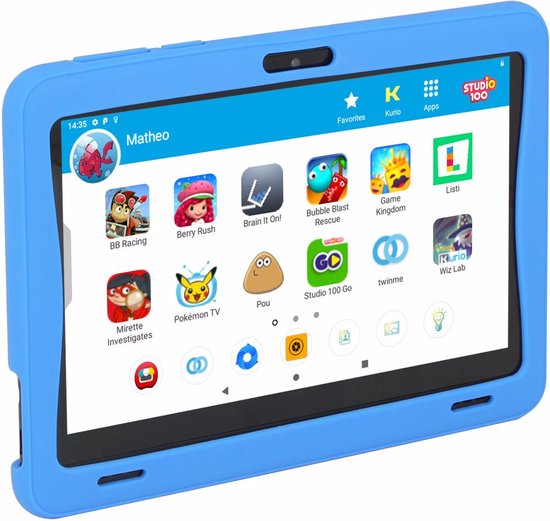 Kurio Tab Ultra Studio 100 - 16GB – Blauw – veilig kindertablet – ouderlijk  toezicht –... | bol.com
