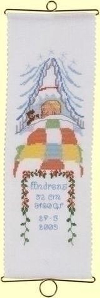 Permin geboortetegel Andreas 36 6131 | 12 x 35 cm