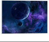 Forex - Planeten in de Ruimte - 40x30cm Foto op Forex