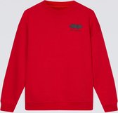 zoe karssen - dames -  boyfriend fit trui met c-hals -  kersenrood - l