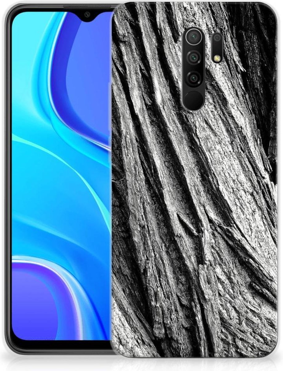 Bumper Hoesje Xiaomi Redmi 9 Boomschors Grijs